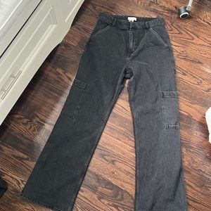 Black washed jeans